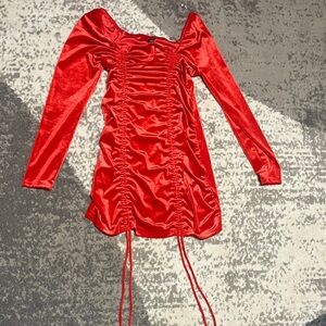 Wild Fable Red Long Sleeve Dress